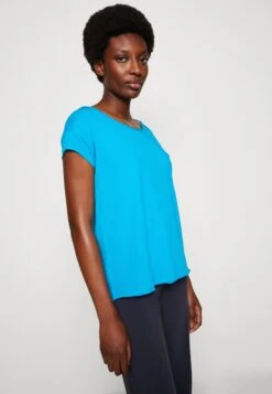 Marc O'Polo DENIM SHORT SLEEVE CHEST POCKET - T-Shirt Basic - Crystal Seas -Alltags Mode 00503305639c4c868ac43e54497ba417