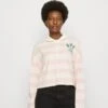 Marc O'Polo DENIM LONG SLEEVE STRIPED PLACED PRINT - Poloshirt - Multi/matte Rose