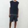 Marc O'Polo DENIM WIDE - Shorts - True Navy