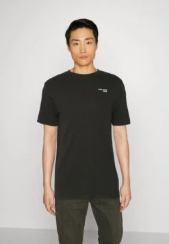 Marc O'Polo DENIM LOGO ON CHEST 2 PACK - T-Shirt Basic - Black/grey Melange -Alltags Mode 057833c643254dc8a9df3712baf97a9a