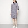 Marc O'Polo DENIM DRESS SHORT SLEEVE - Blusenkleid - Multi/beautiful Iris