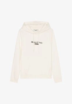 Marc O'Polo DENIM LONGSLEEVE HOODED CHEST EMBROIDERY - Sweatshirt - Scandinavian White