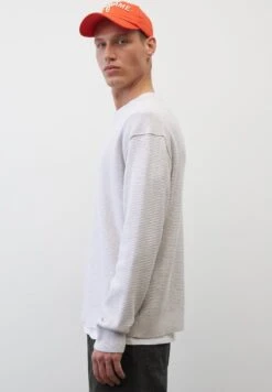 Marc O'Polo DENIM MOCK NECK IN ORGANIC - Strickpullover - Light Shadow Melange -Alltags Mode 0d5bcbc69c674f7689554b3c3c0f4b25
