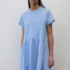 Marc O'Polo DENIM STIL LOOSE - Jerseykleid - Soft Sky Blue