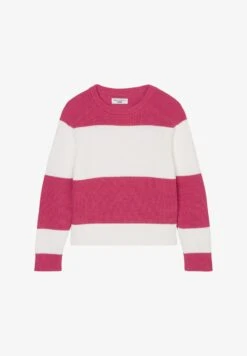 Marc O'Polo DENIM RAGLAN LOOSE - Strickpullover - Multi Fresh Fuschia
