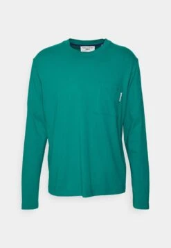 Marc O'Polo DENIM CHEST POCKET - Langarmshirt - Moonstone Teal -Alltags Mode 10ab7f913bba4e8e8555be9f68bb44eb