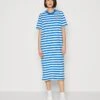 Marc O'Polo DENIM DRESS SHORTSLEEVE - Jerseykleid - Multi/mediterranean Blue