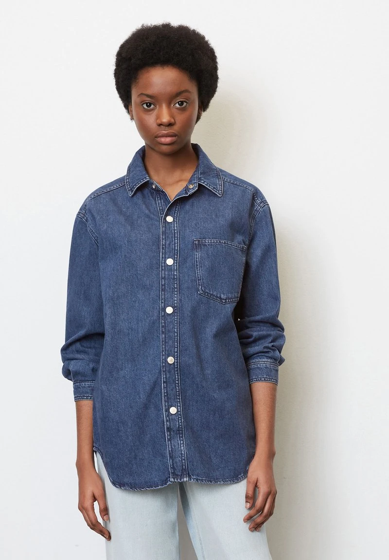 Marc O'Polo DENIM Hemdbluse - Multi Authentic Dark Blue 1 Marc O'Polo DENIM Hemdbluse - Multi Authentic Dark Blue