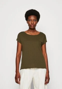 Marc O'Polo DENIM SHORT SLEEVE CHEST POCKET - T-Shirt Basic - Dakota Shadow