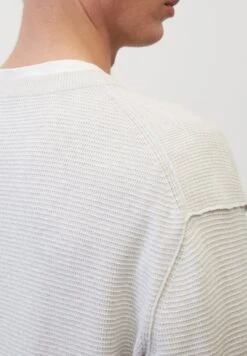 Marc O'Polo DENIM MOCK NECK IN ORGANIC - Strickpullover - Light Shadow Melange -Alltags Mode 20225c94568041f6a3f5e7cb7fa5fe29