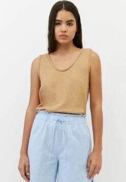 Marc O'Polo DENIM SLUB-QUALITÄT - Top - Bright Chestnut