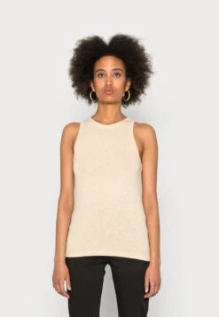 Marc O'Polo DENIM SLEEVELESS HIGH ROUNDNECK - Top - Skimming Stone -Alltags Mode 26f96dbc2e0946eaa8fc211f1160b993 1