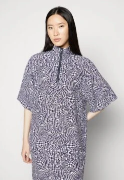 Marc O'Polo DENIM DRESS SHORT SLEEVE - Blusenkleid - Multi/beautiful Iris -Alltags Mode 28fe0471dade4c68b34eafafc3819a44