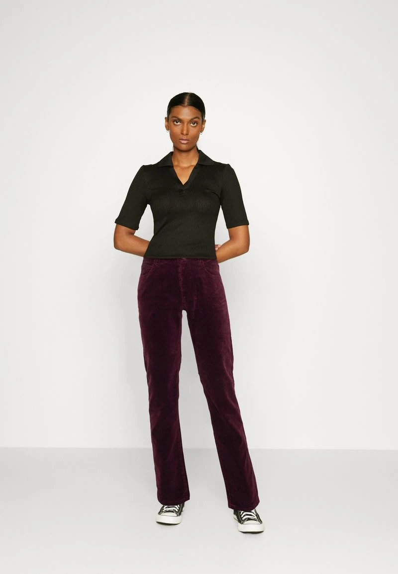 Marc O'Polo DENIM PANTS STRAIGHT LEG TURN UP - Stoffhose - Orante Plum 2 Marc O'Polo DENIM PANTS STRAIGHT LEG TURN UP - Stoffhose - Orante Plum – Bild 2
