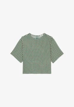 Marc O'Polo DENIM SHORT SLEEVE - Bluse - Multi Blue -Alltags Mode 303f92a428be4e558dc84a76aa94000e