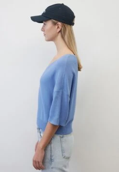 Marc O'Polo DENIM MIT V-AUSSCHNITT - Strickpullover - Soft Sky Blue -Alltags Mode 371423de2dce428d86be4a04f92c3ee5