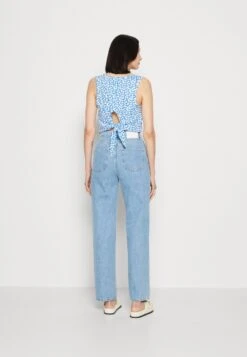 Marc O'Polo DENIM TROUSERS SUPER HIGH WAIST LOOSE LEG EXTENDED FULL LENGTH - Jeans Relaxed Fit - Multi/light Vintage Cobalt Blu -Alltags Mode 390e1ac70ba34a2aaa6174949cf8dfa9