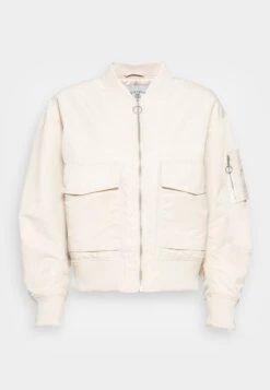 Marc O'Polo DENIM SHORT THERMORE PADDED PATCH POCKETS ZIP - Bomberjacke - Bayshore Beige -Alltags Mode 4ac23e2fc28e49c7a630ea1eee788a73