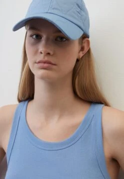 Marc O'Polo DENIM MIT FEINER - Top - Soft Sky Blue -Alltags Mode 4d782f1fc82f496eaaac9ec9b2da23f0