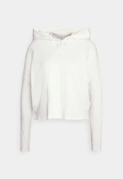 Marc O'Polo DENIM LONGSLEEVE HOODED WITH BUTTON PLACKET BOXY CROPPED - Langarmshirt - Scandinavian White -Alltags Mode 5053831d130845dc8874b6e6335d7566