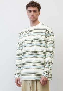 Marc O'Polo DENIM LONGSLEEVE - Langarmshirt - Multi Egg White