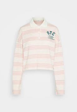 Marc O'Polo DENIM LONG SLEEVE STRIPED PLACED PRINT - Poloshirt - Multi/matte Rose -Alltags Mode 56ba3858aa1540e7bb3dce93f7f5ab53
