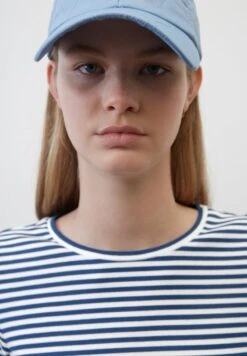 Marc O'Polo DENIM STREIFEN-SLIM AUS STRETCHIGEM - Langarmshirt - Blue -Alltags Mode 5780f99b4eb24114ae9a40217cf3b1d2