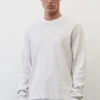 Marc O'Polo DENIM MOCK NECK IN ORGANIC - Strickpullover - Light Shadow Melange