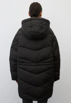 Marc O'Polo DENIM PUFFER MIDI COAT WITH HOOD - Wintermantel - Black -Alltags Mode 5dd57333efad4493b7ddf2d349393b71