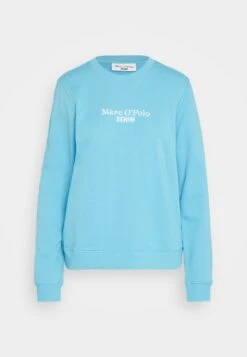 Marc O'Polo DENIM BASIC FIT CREW NECK LOGO EMBROIDERY - Sweatshirt - Pool Party -Alltags Mode 5e4c2374064242859ec58d77ec3ea6da