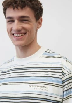 Marc O'Polo DENIM HEAVY AUS REINER - T-Shirt Print - Multi Egg White -Alltags Mode 5f1c0f6d371a49aab3be3bbce9f75b7c