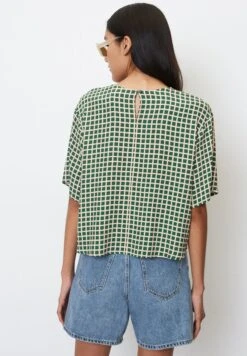 Marc O'Polo DENIM SHORT SLEEVE - Bluse - Multi Blue -Alltags Mode 609d2e955d664cacbf29bf3f4bee6de5