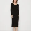 Marc O'Polo DENIM TUBE DRESS - Strickkleid - Black