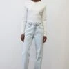 Marc O'Polo DENIM MODELL FREJA FRIEND AUS ORGANIC - Jeans Straight Leg - Multi Vintage Bleached Acid Bl