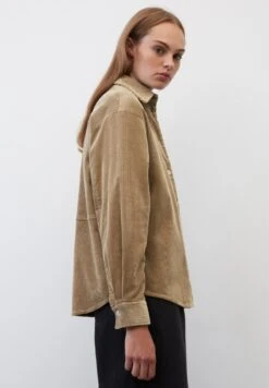 Marc O'Polo DENIM BLOUSE LONGSLEEVE - Hemdbluse - Brown Rye -Alltags Mode 65af3be279e442e18848008a475dfbd7