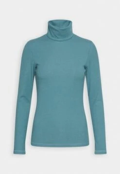 Marc O'Polo DENIM ROLLKRAGEN AUS LEICHTEM SINGLE - Langarmshirt - Navy Teal -Alltags Mode 69cda28fe9d44a438f839188d41013ad