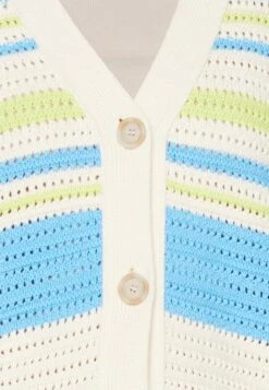 Marc O'Polo DENIM V NECK CARDIGAN WITH LONG SLEEVES - Strickjacke - Multi/limeade -Alltags Mode 6b9a8eacd6e347fb99fd0674e7d9917a