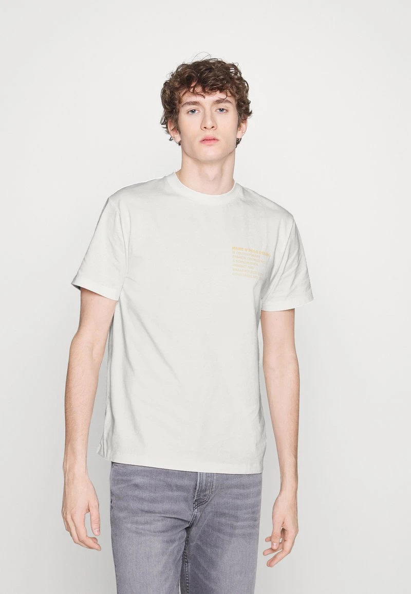 Marc O'Polo DENIM BACK PRINT - T-Shirt Print - Egg White 1 Marc O'Polo DENIM BACK PRINT - T-Shirt Print - Egg White