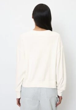 Marc O'Polo DENIM FROTTEE COTTON - Sweatshirt - Scandinavian White -Alltags Mode 6d6b145401da4c678216f3a3c21e23b9