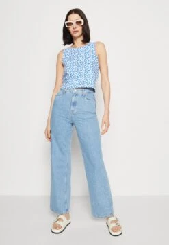 Marc O'Polo DENIM SLEEVELESS CREWNECK KNOT BACK - Top - Multi/mediterranean Blue -Alltags Mode 6e5b44556829410a97c8cffb940d2ab9