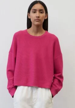 Marc O'Polo DENIM RUNDHALS RELAXED - Strickpullover - Fresh Fuschia