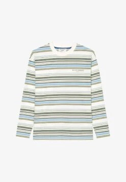 Marc O'Polo DENIM LONGSLEEVE - Langarmshirt - Multi Egg White -Alltags Mode 73ae0a7eb7d44dafa6d3139adf30dc46