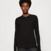 Marc O'Polo DENIM CREWNECK - Langarmshirt - Black