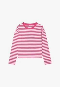 Marc O'Polo DENIM LONGSLEEVE CREWNECK STRIPED - Langarmshirt - Multi Fresh Fuschia -Alltags Mode 771e4b3616ef48189083439c51aea960