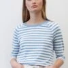 Marc O'Polo DENIM RAGLAN-STREIFEN- REGULAR AUS - Langarmshirt - Multi Soft Sky Blue