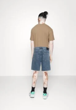 Marc O'Polo DENIM POCKET FIT REGULAR WAIST LOW CROTCH BUTTON FLY - Jeans Shorts - Multi-coloured/mid Blue Authentic -Alltags Mode 7a1ec53824a24b35a054c14fde7a1485