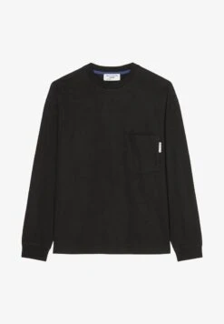 Marc O'Polo DENIM LONG SLEEVE CHEST POCKET - Langarmshirt - Black -Alltags Mode 7b49dedf5ce14df1b2a74943c27cb465 2