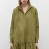 Marc O'Polo DENIM DRESS HOODED LONGSLEEVE - Blusenkleid - Palo Verde