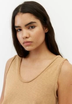 Marc O'Polo DENIM SLUB-QUALITÄT - Top - Bright Chestnut -Alltags Mode 7e33ff5f43904688991507dfe1eab090