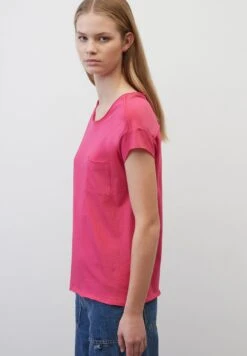 Marc O'Polo DENIM KURZARM MIT AUS LE - T-Shirt Basic - Fresh Fuschia -Alltags Mode 851510f721da42f99db170cbf0a07ede
